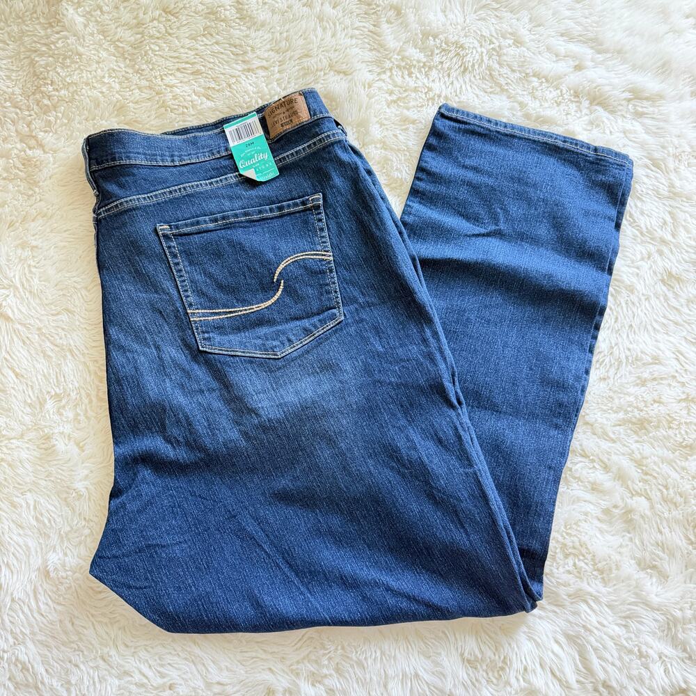 NEW Levi Strauss Signature Curvy Straight Jeans 28M 39x32